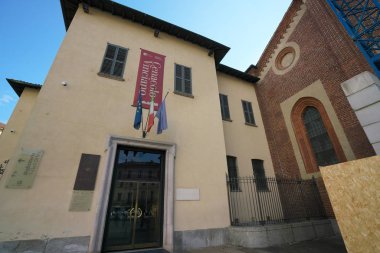 Milan, İtalya-Temmuz 24,2018: Giriş, son akşam yemeği, Chiesa di Santa Maria delle Grazie, Milan görüntülendiği Abbey(Cenacolo Vinciano),