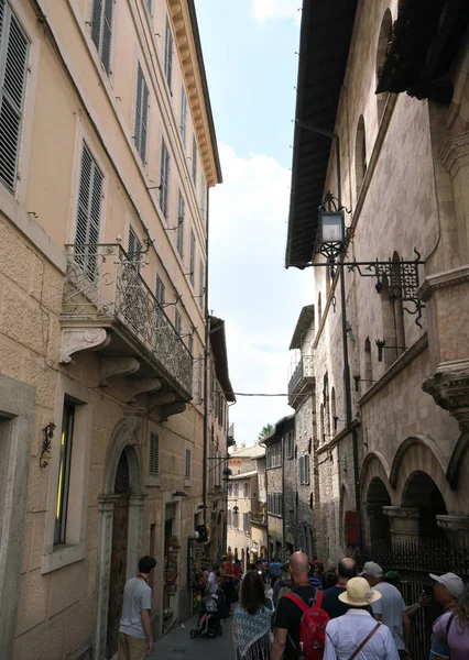 Assisi Italia Luglio 2018 Vista Strada Assisi — Foto Stock