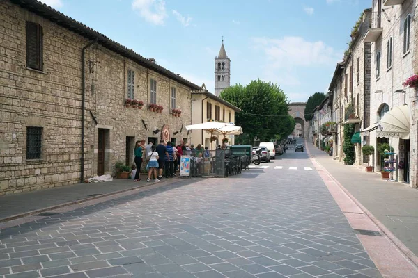 Assisi Italia Luglio 2018 Vista Strada Assisi — Foto Stock