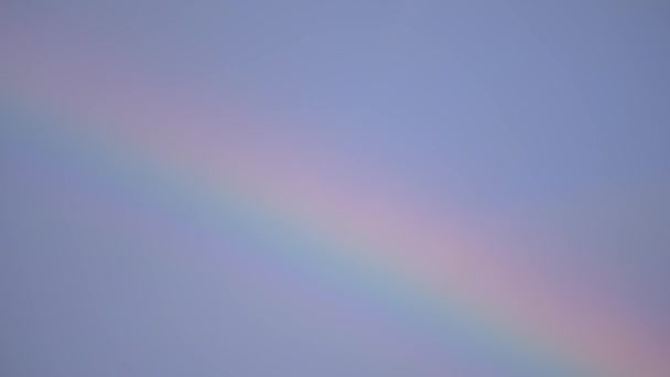 Tokyo Japan September 2018 Live Action Closeup Rainbow Appeared Sky — Stock Video