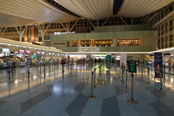 Tokyo Japan September 2018 Haneda Airport International Passenger Terminal Abflug — Stockfoto