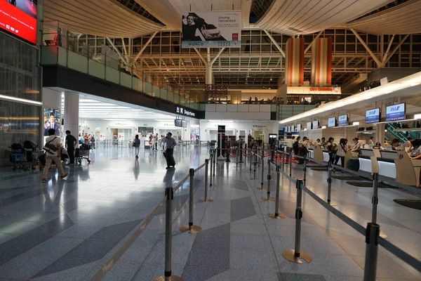 Tokio Japonia Wrzesień 2018 Haneda Airport Międzynarodowych Przewozów Pasażerskich Terminal — Zdjęcie stockowe