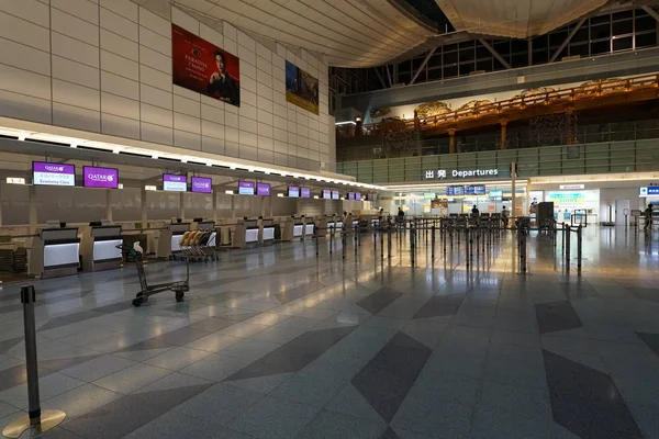 Tokyo Japan September 2018 Flygplatsen Haneda Internationella Passagerar Terminal Avgång — Stockfoto