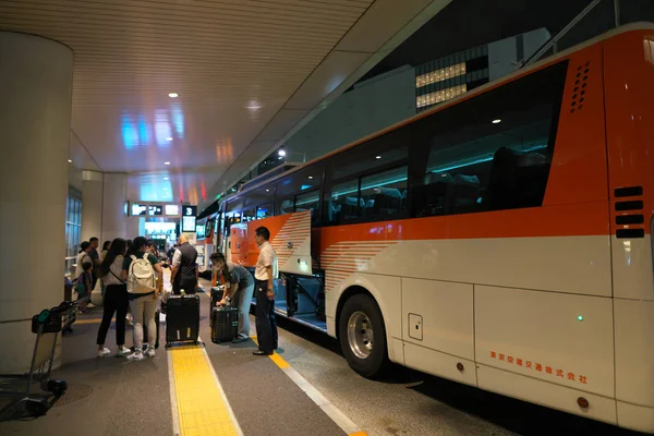 Tokio Japonsko Září 2018 Letiště Haneda Mezinárodní Osobní Terminál Bus — Stock fotografie