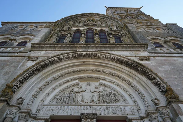 Vezelay France October 2018 Basilica Sainte Marie Madeleine Vezelay — 图库照片