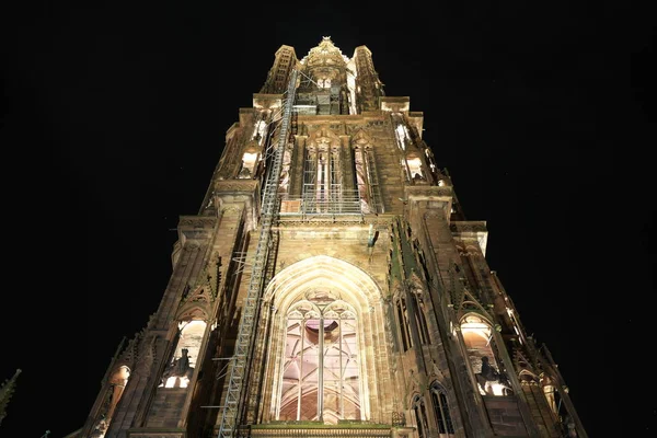 Estrasburgo Francia Octubre 2018 Catedral Notre Dame Estrasburgo Francia Amanecer — Foto de Stock