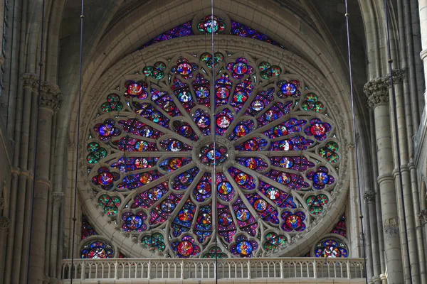 Reims France Octobre 2018 Intérieur Cathédrale Notre Dame Notre Dame — Photo