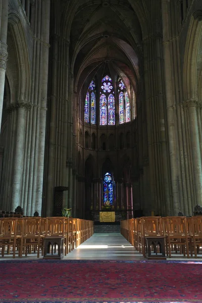 Reims France Octobre 2018 Intérieur Cathédrale Notre Dame Notre Dame — Photo