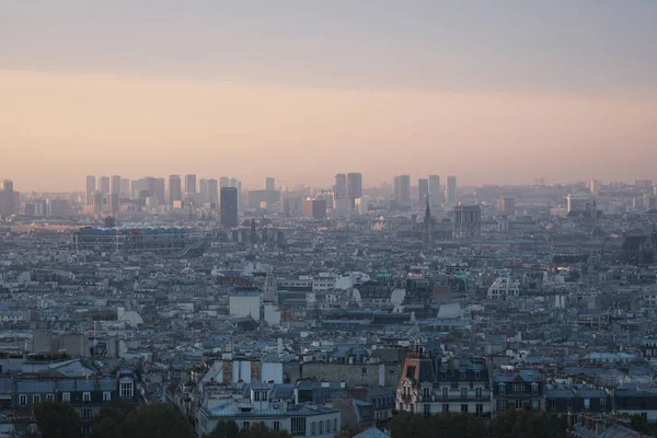 2018年10月17日 黎明时的巴黎天际线 — 图库照片