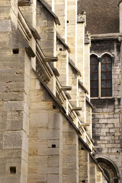 Dijon França Outubro 2018 Gárgulas Fachada Ocidental Eglise Notre Dame — Fotografia de Stock