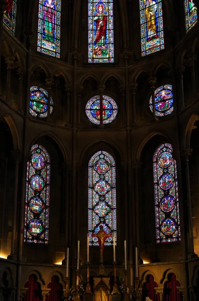 Digione Francia Ottobre 2018 Dentro Eglise Notre Dame Dijon Chiesa — Foto Stock