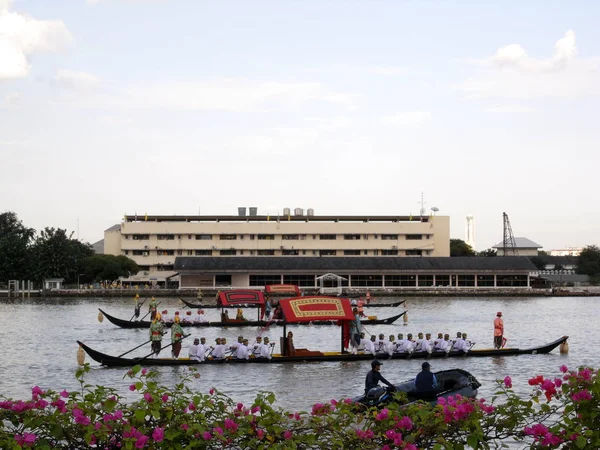 Bangkok Thailanda Octombrie 2007 Procesiunea Royal Barge Avut Loc Râul — Fotografie, imagine de stoc