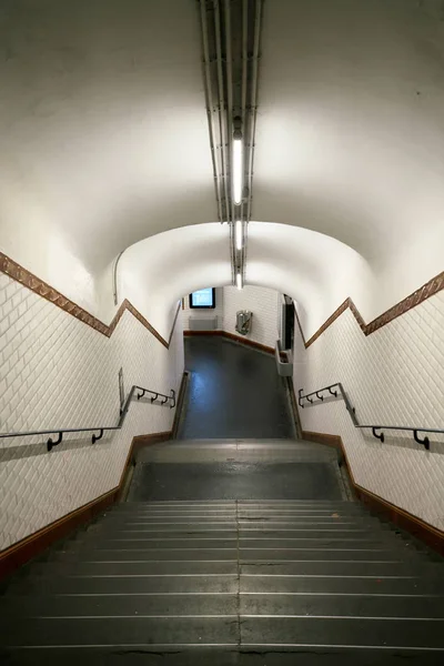 Paris Frankrike Oktober 2018 Metro Solferino Station Paris Frankrike — Stockfoto