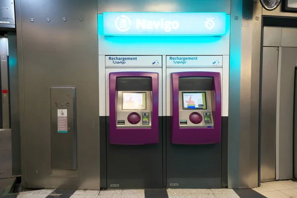 Parigi Francia Ottobre 2018 Stazione Metro Gallieni Parigi Francia Mattina — Foto Stock