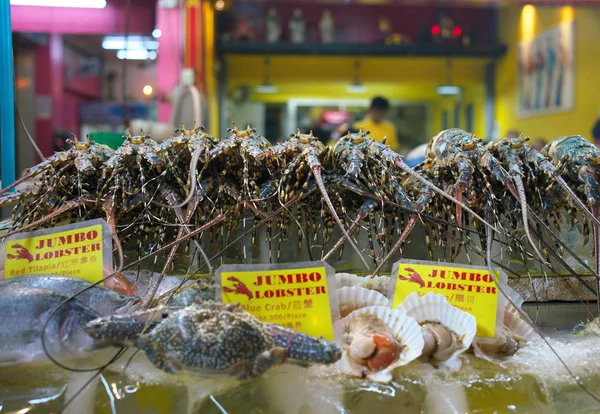 Bangkok Thailand December 2018 Kreeften Verkocht Door Straatverkoper China Town — Stockfoto