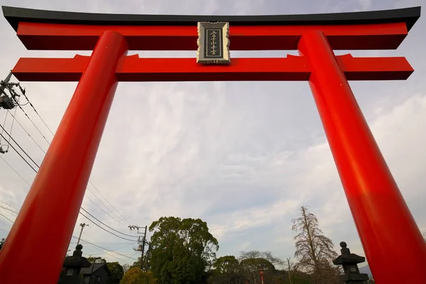 Shizuoka Japonya Aralık 2018 Bir Büyük Kırmızı Ilahi Geçidi Fujisan — Stok fotoğraf