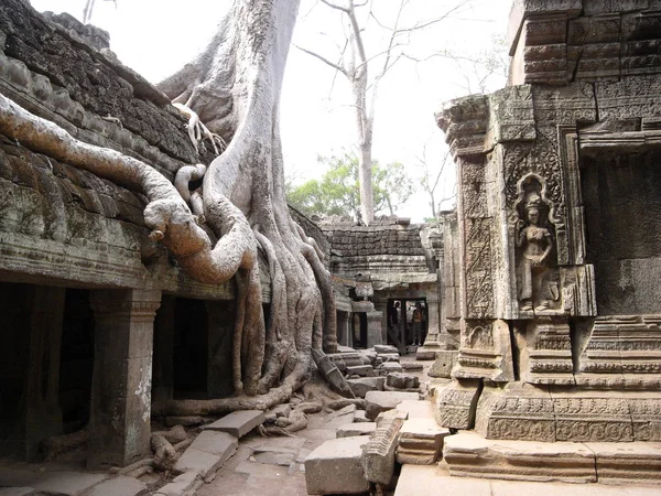 Siem Reap Камбоджа Марта 2008 Поврежденные Здания Храме Пром Сием — стоковое фото