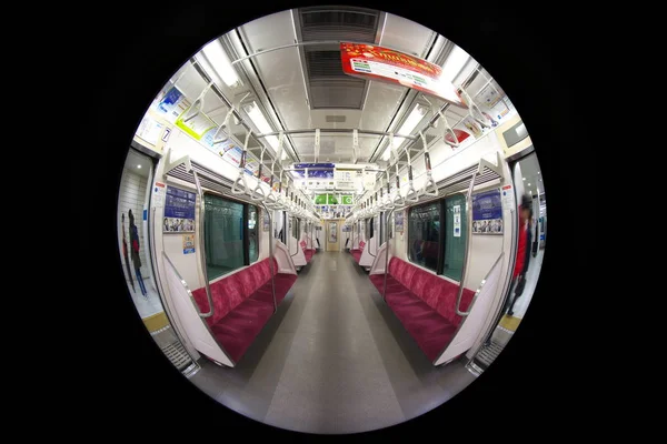 Tokyo Japan December 2018 Fish Eye View Van Een Odakyu — Stockfoto