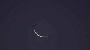 Tokyo, Japonya-Ocak 4, 2019: Earthshine gözlenen Tokyo, Japonya'da 4 Ocak 2019 sabah