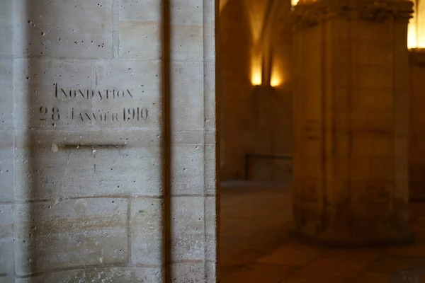 París Francia Octubre 2018 Nivel Inundación Del Agua Produjo Enero — Foto de Stock