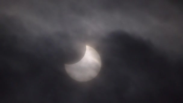 Tokio Japón Enero 2019 Eclipse Solar Parcial Observado Tokio Japón — Vídeos de Stock