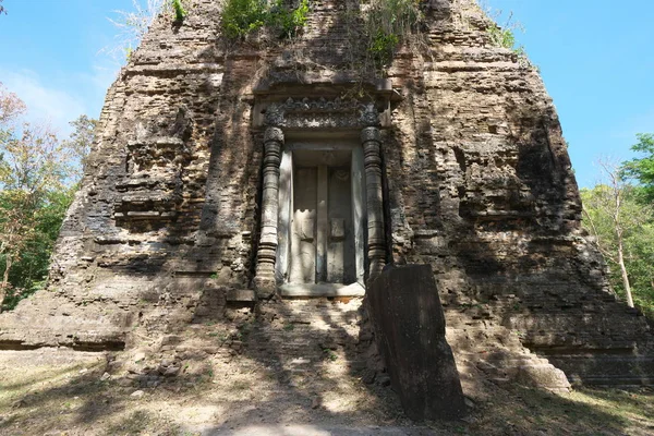 Kampong Thom Καμπότζη Ιανουάριος 2019 Μια Ψευδή Πόρτα Του Prasat — Φωτογραφία Αρχείου