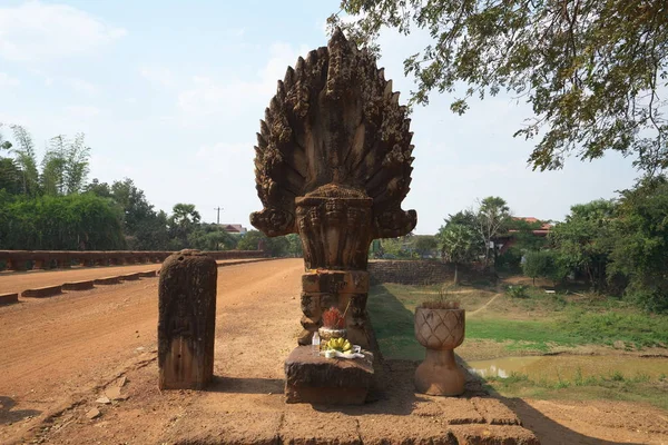 Siem Reap Cambodja Januari 2019 Spean Praptos Kampong Kdei Bridge — Stockfoto