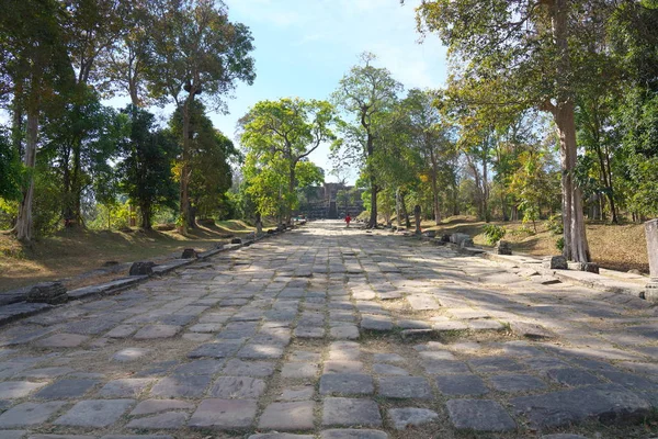 Preah Vihear Kambodja Januari 2019 Andra Pillared Causeway Och Tredje — Stockfoto