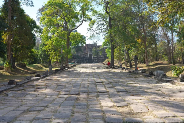 Preah Vihear Camboja Janeiro 2019 Segundo Cáucaso Pilareado Terceiro Gopura — Fotografia de Stock