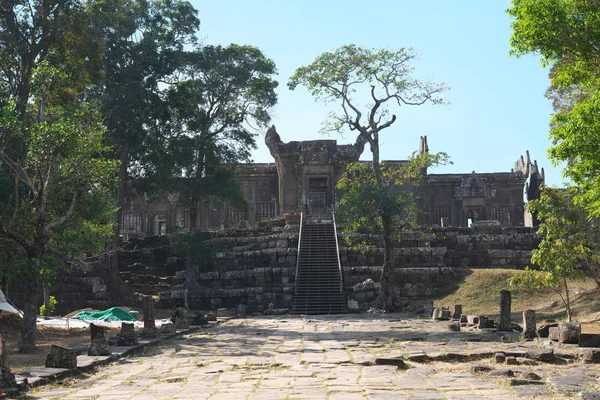 Preah Vihear Kamboçya Ocak 2019 Kinci Sütunlu Causeway Üçüncü Gopura — Stok fotoğraf