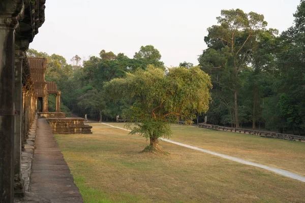 Siem Reap Cambodia January 2019 South Gallery First Corridor Angkor — стоковое фото