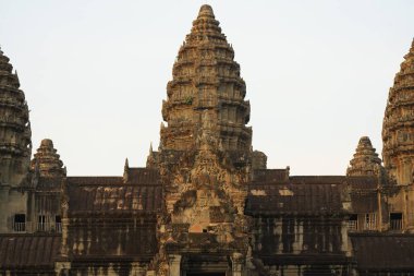 Siem Reap, Kamboçya-11 Ocak 2019: Güney galeride Siem Reap, Angkor Wat Kamboçya. 