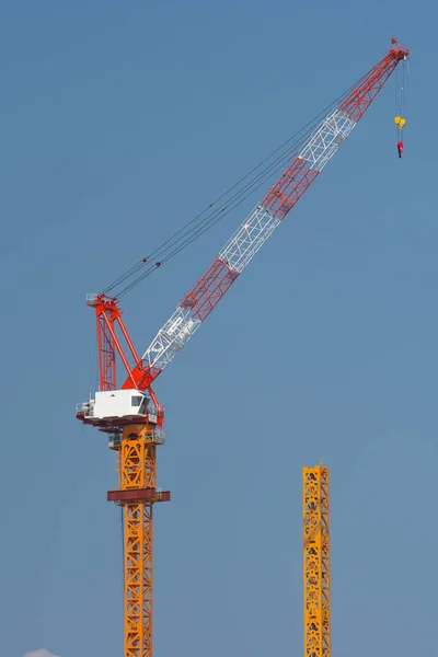 Tóquio Japão Maio 2019 Guindastes Torre Fundo Azul Céu — Fotografia de Stock