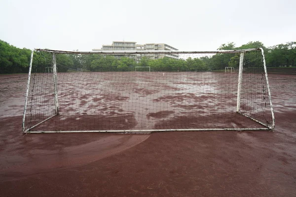Tokio Japan Juni 2019 Starkregen Kein Spiel — Stockfoto