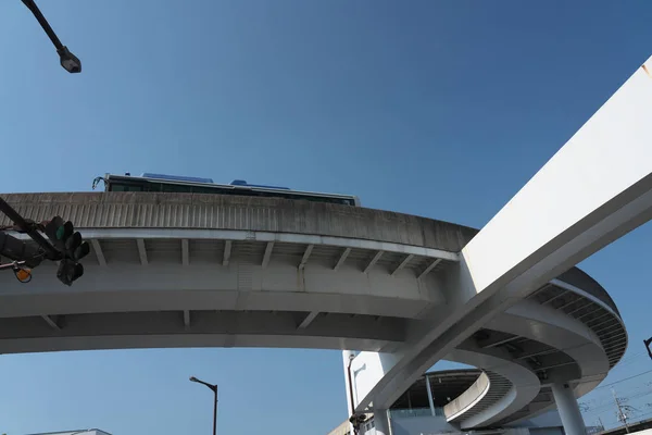 Aichi Japan June 2019 Guideway Bus System Guided Busway Yutorito — Stock Photo, Image