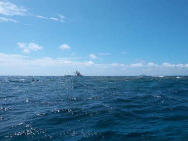 Ikema adası, Japonya - 28 Haziran 2019: Yabiji veya Yaebishi: Japonya'da Ikema adasının kuzeyinde yer alan en büyük mercan resifi