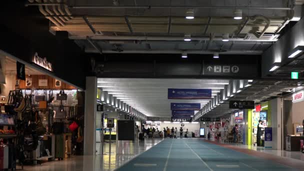 Chiba Japan Juni 2019 Narita International Airport Derde Terminal Vroege — Stockvideo