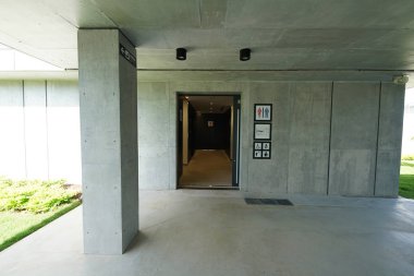 Shimoji adası,Japonya-26 Haziran 2019: Miyako Shimojishima Havaalanı Terminal Tuvaleti