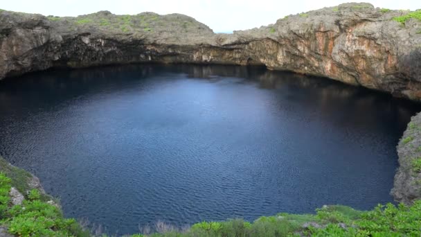 Shimoji Adası Japonya Haziran 2019 Tori Pond Veya Tori Ike — Stok video