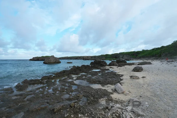 Isla Shimoji Japón Junio 2019 Playa Nakanoshima Isla Shimoji Justo — Foto de Stock