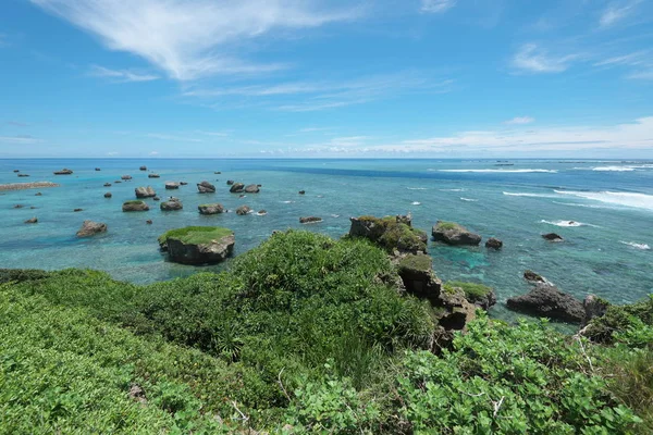 Miyako Island Japán Június 2019 Pacific Ocean Nézett Higashi Hennazaki — Stock Fotó