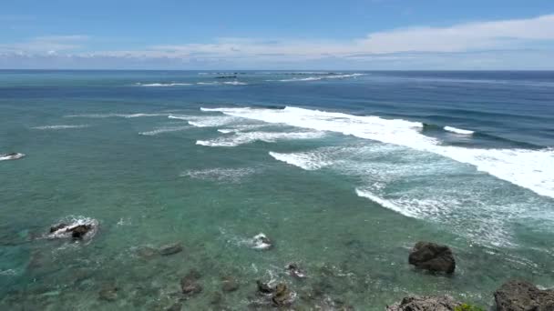 Остров Мияко Япония Июня 2019 Года Тихий Океан Вид Острова — стоковое видео