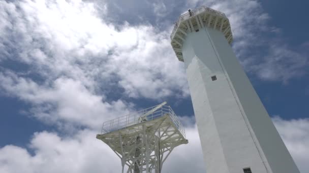 Miyako Island Japan June 2019 Lighthouse Higashi Hennazaki Miyako Island — Stock Video