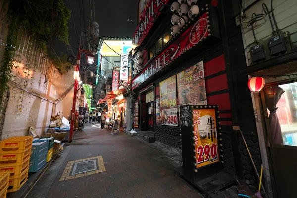 Tokyo Japon Juillet 2019 Shinjuku Omoide Yokocho Tokyo Japon Minuit — Photo