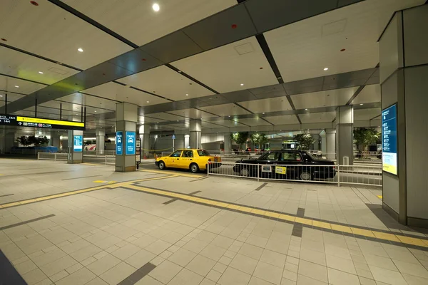 Tokyo Japan Juli 2019 Taxi Steht Shinjuku Expressway Bus Terminal — Stockfoto