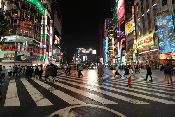 Tokyo Japan Juli 2019 Övergångsställe Nära Kabukicho Shinjuku Tokyo Japan — Stockfoto