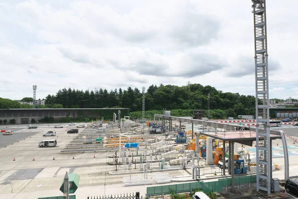 Kanagawa Japan Juli 2019 Tomei Expressway Tokyo Tollgate Renoveringsarbeten — Stockfoto