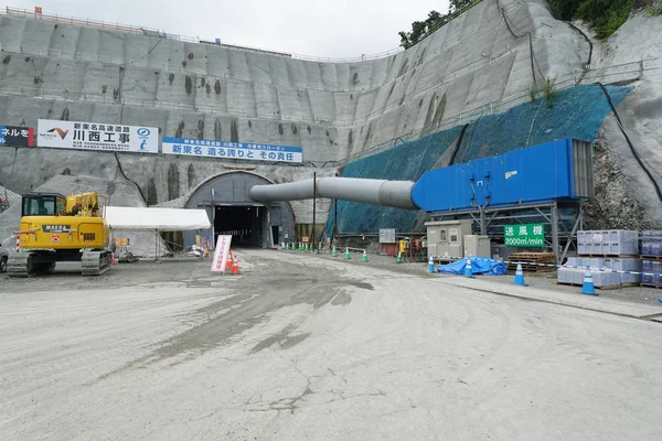 Kanagawa Japão Julho 2019 Entrada Novo Túnel Tomei Expressway Tanigayama — Fotografia de Stock