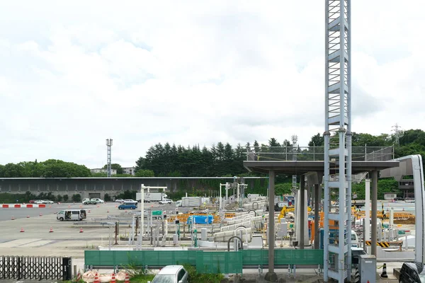 Kanagawa Japan Juli 2019 Tomei Expressway Tokyo Tollgate Renoveringsarbeten — Stockfoto
