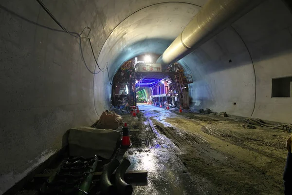 Kanagawa Giappone Luglio 2019 Nuova Superstrada Tomei Tunnel Tanigayama Costruzione — Foto Stock